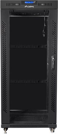 Мрежен кабинет Lanberg Standing Cabinet 19" FF01-6827-12BL, 27U, 800kg, црн