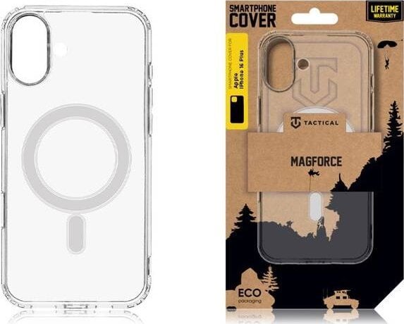 Заштитна кутија Tactical MagForce за iPhone 16 Plus, проѕирна