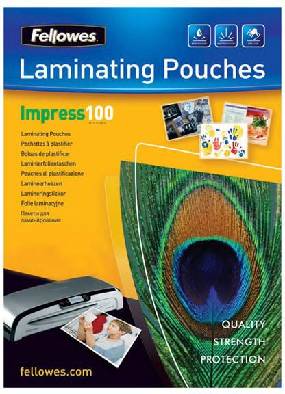 Qese laminuese për dokumente Fellowes Impress, A3 2 x 100micron, 100 copë