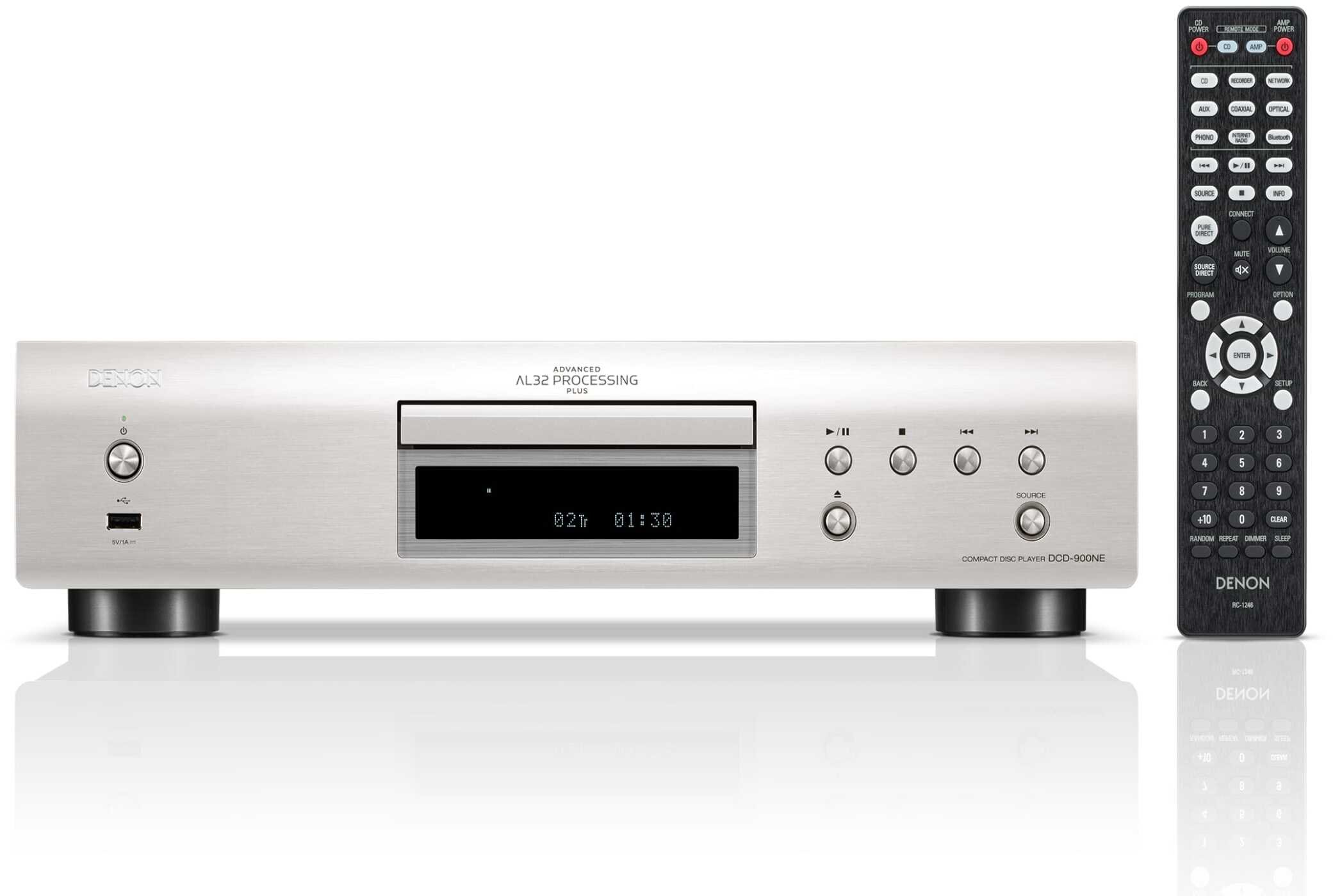 CD плеер Denon DCD-900NE, USB, Hi-Res Audio, сребрен