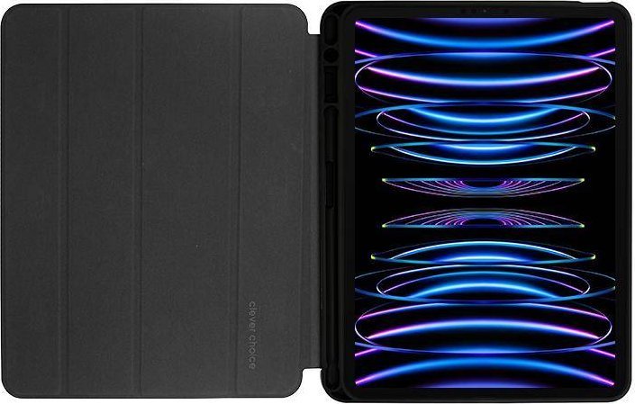 Mbulesë tablet Crong FlexFolio për iPad Pro 11" 2022 2021 dhe iPad Air 10.9" 4 5 Gen, me funksion Apple Pencil, e zezë