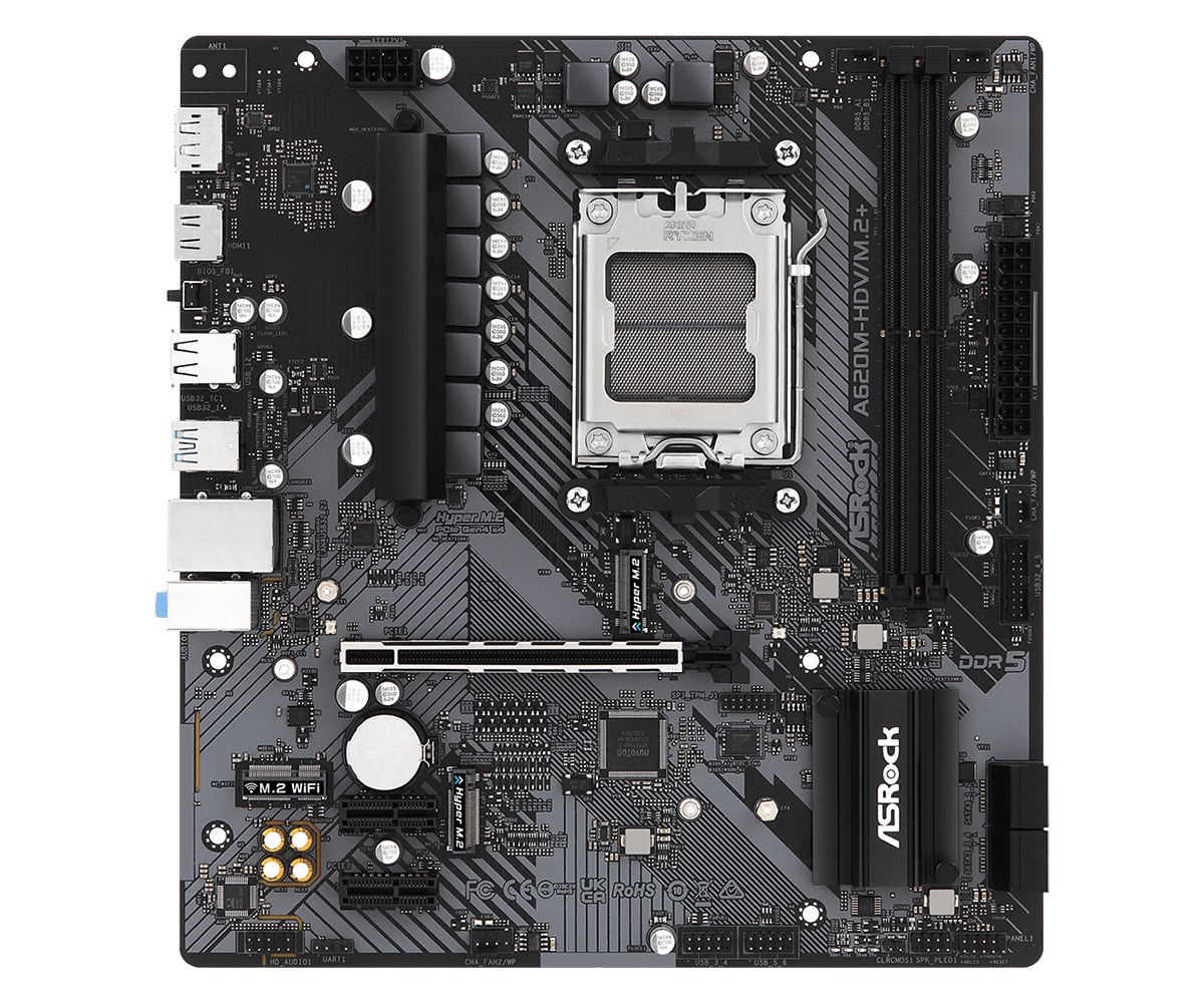 Pllakë amë Asrock A620M-HDV/M.2+ AMD A620 Socket AM5 micro ATX