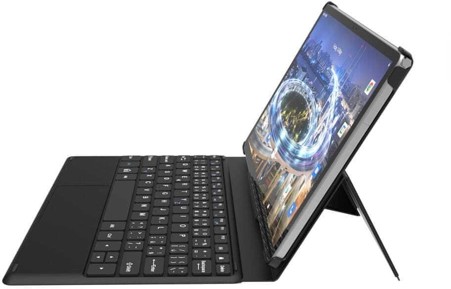 Mbulesë me tastierë iGET K206, për tablet iGET SMART L206, lidhje Pogo, e zezë