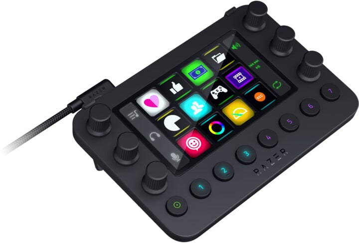 Kontroller Razer Stream Controller, 12 butona