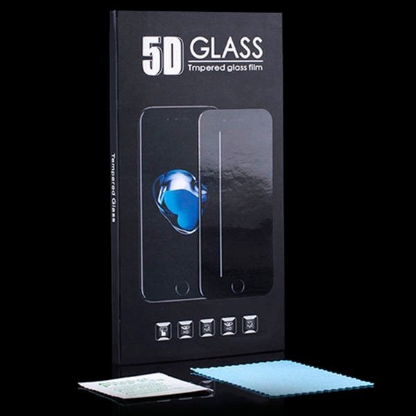 Xham mbrojtës 5D Full Glue për Samsung Galaxy S22 Ultra, 9H, me kornizë, i zi