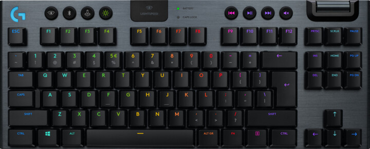 Tastierë Logitech G915 TKL Lightspeed, GL Tactile, US, e zezë