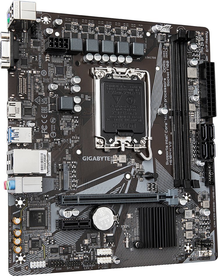 Pllakë amë Gigabyte, Intel H610, 64GB DDR5, Micro ATX