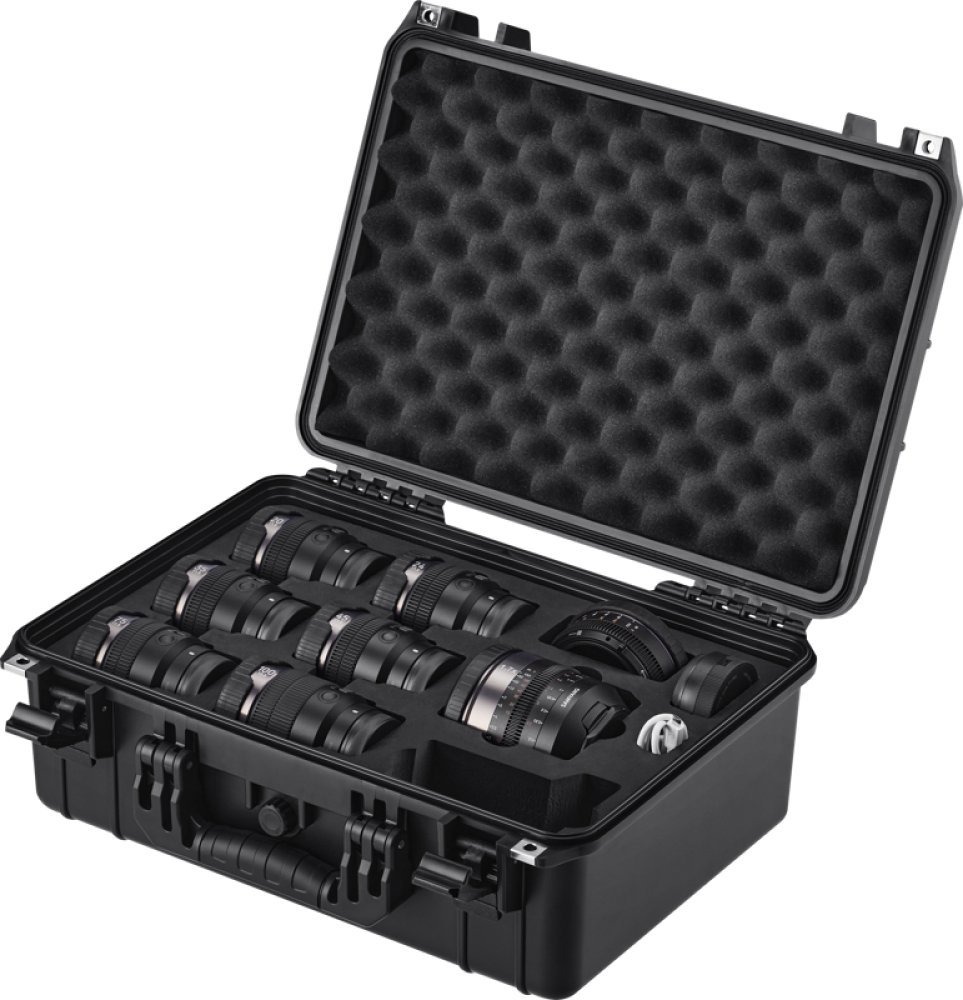 Set lentesh cine Samyang V-AF Kit, Sony FE, T1.9 T2.3, me valixhe të fortë