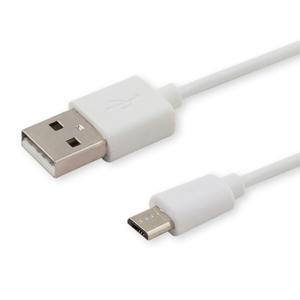 Kabllo Savio, USB A / Micro-USB B, 1 m, e bardhë