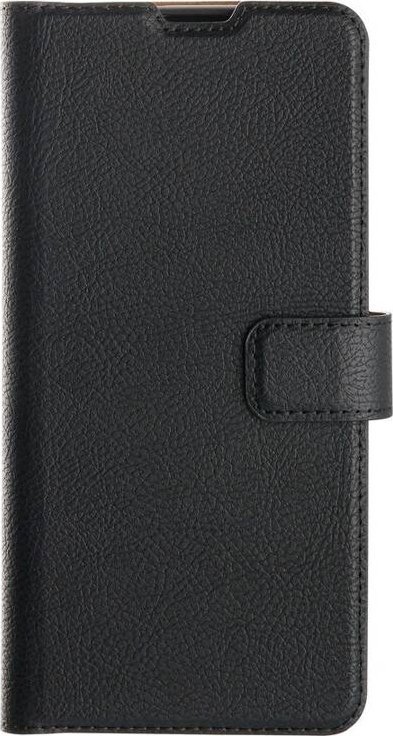 Mbulesë XQISIT Slim Wallet për Samsung Galaxy S23, mbrojtje portofol, mbyllje magnetike, e zezë