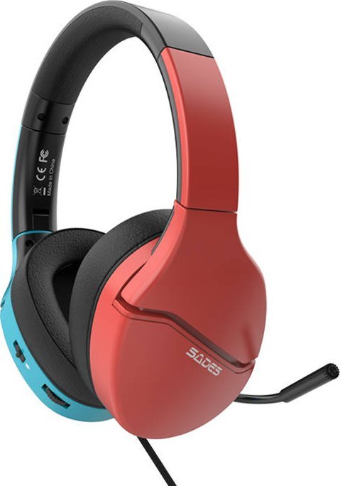 Kufje gaming Sades Spower SA-725, 40mm, 3.5mm, blu