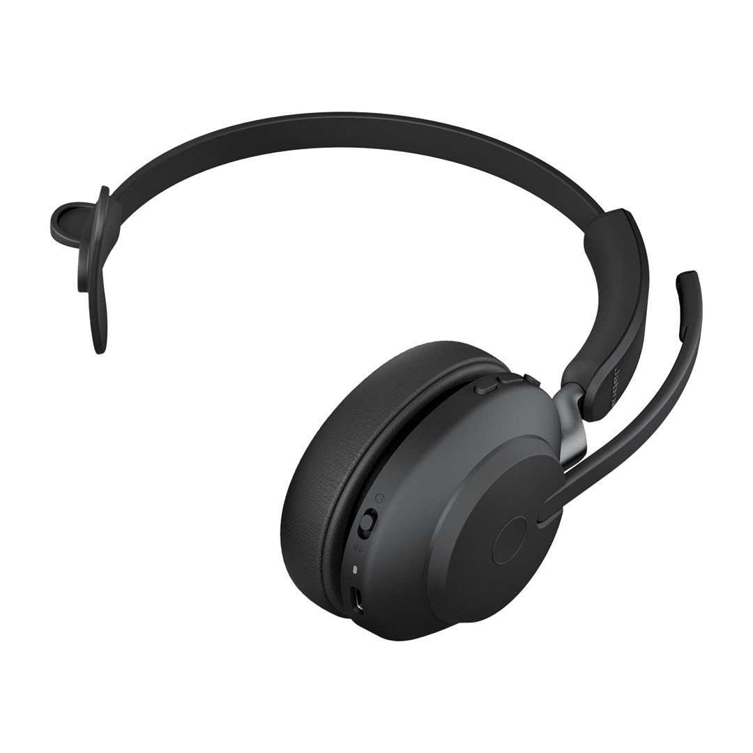 Слушалки Jabra Evolve2 65 USB-A UC Mono, Bluetooth, црни