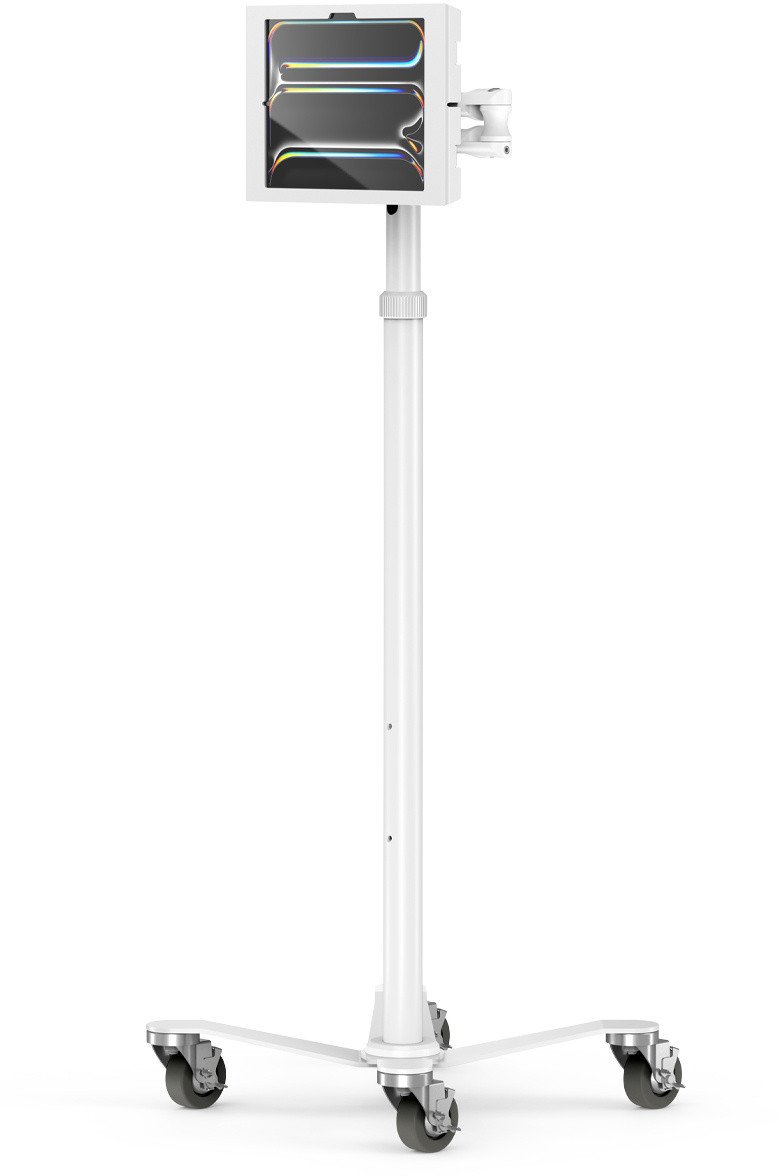 Мобилна количка за Ајпад Compulocks Apex Rolling Cart Rise Freedom Extended, за Ајпад Про M4 M5 13", бела