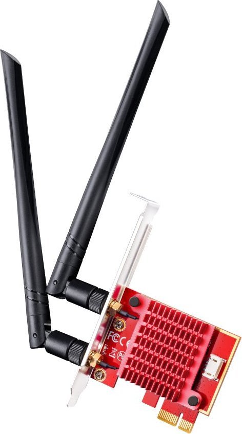 Kartelë rrjeti Cudy WE3000S, Wi‑Fi 6E, Bluetooth 5.2, e zezë