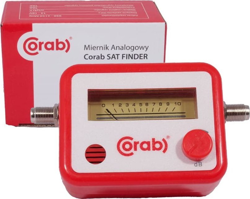 Matës sinjali satelitor Corab Sat Finder HD, për antenë satelitore, pa bateri, i zi