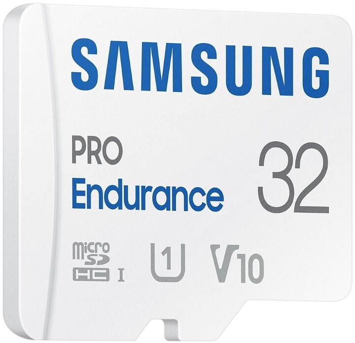 Kartë memorie Samsung Micro SDHC 32GB PRO Endurance UHS-I U3 (Class 10) + përshtatës SD