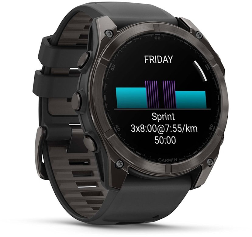 Ora inteligjente Garmin Fenix 8 AMOLED Sapphire Edition, 51mm, GPS, gri