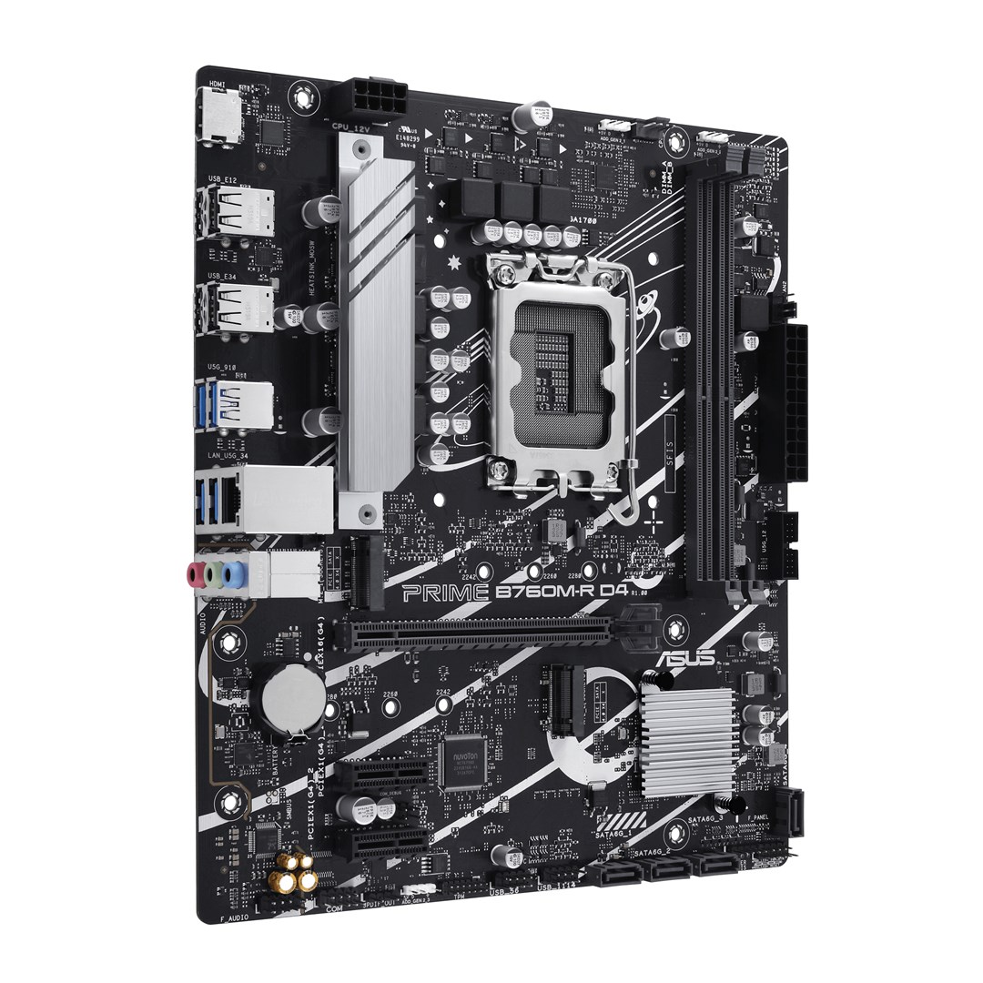Pllakë amë ASUS PRIME B760M-R D4 Intel B760 LGA 1700 micro ATX