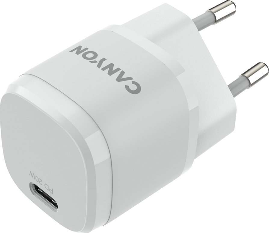 Karikues Canyon CNE-CHA20W05, 20W, USB dhe USB C, i bardhë