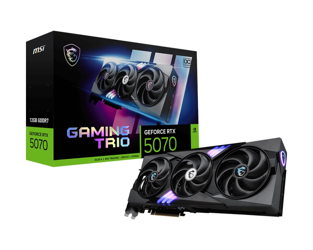 Kartelë grafike MSI GeForce RTX 5070 Gaming Trio OC, 12 GB GDDR7, PCIe 5.0