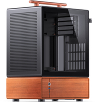 Куќиште за компјутер Jonsbo T7, MIDI tower MATX, калено стакло, црно