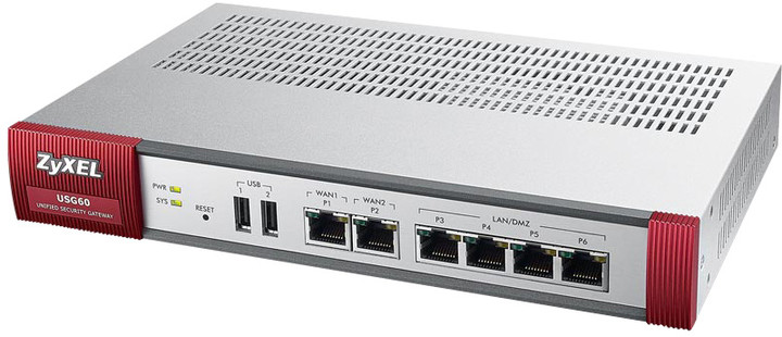 Firewall Zyxel ZyWALL UTM USG60, i bardhë