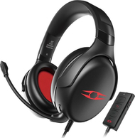 Kufje gaming Takstar Rise, 7.1 virtual, të zeza/të kuqe