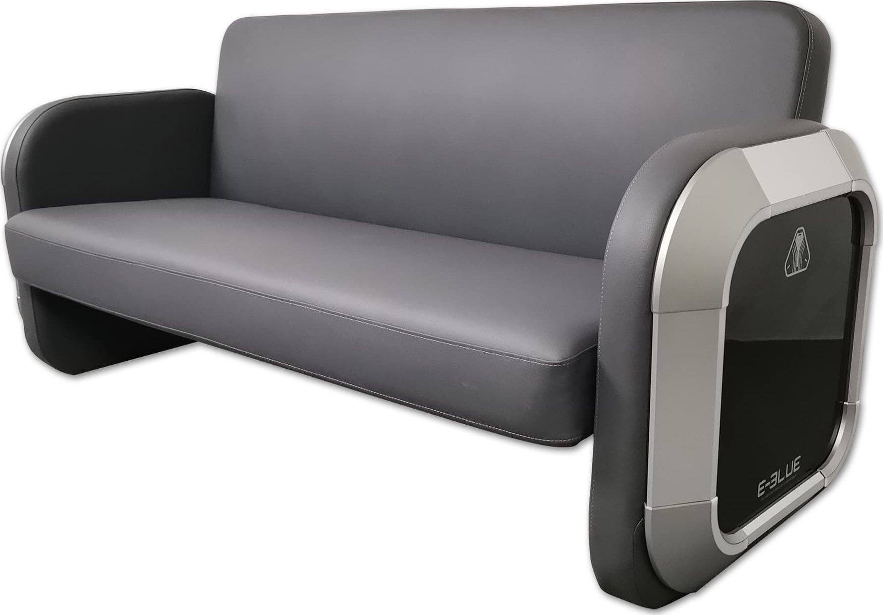 Sofë gaming dyshe E-blue EEC346-21, lëkurë PU, e gri