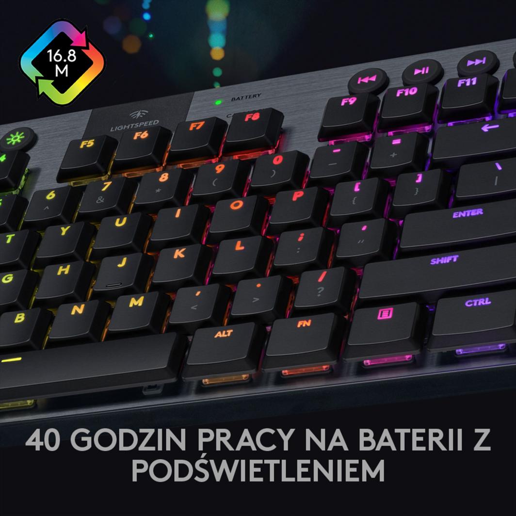 Tastierë Logitech G915 TKL, e zezë