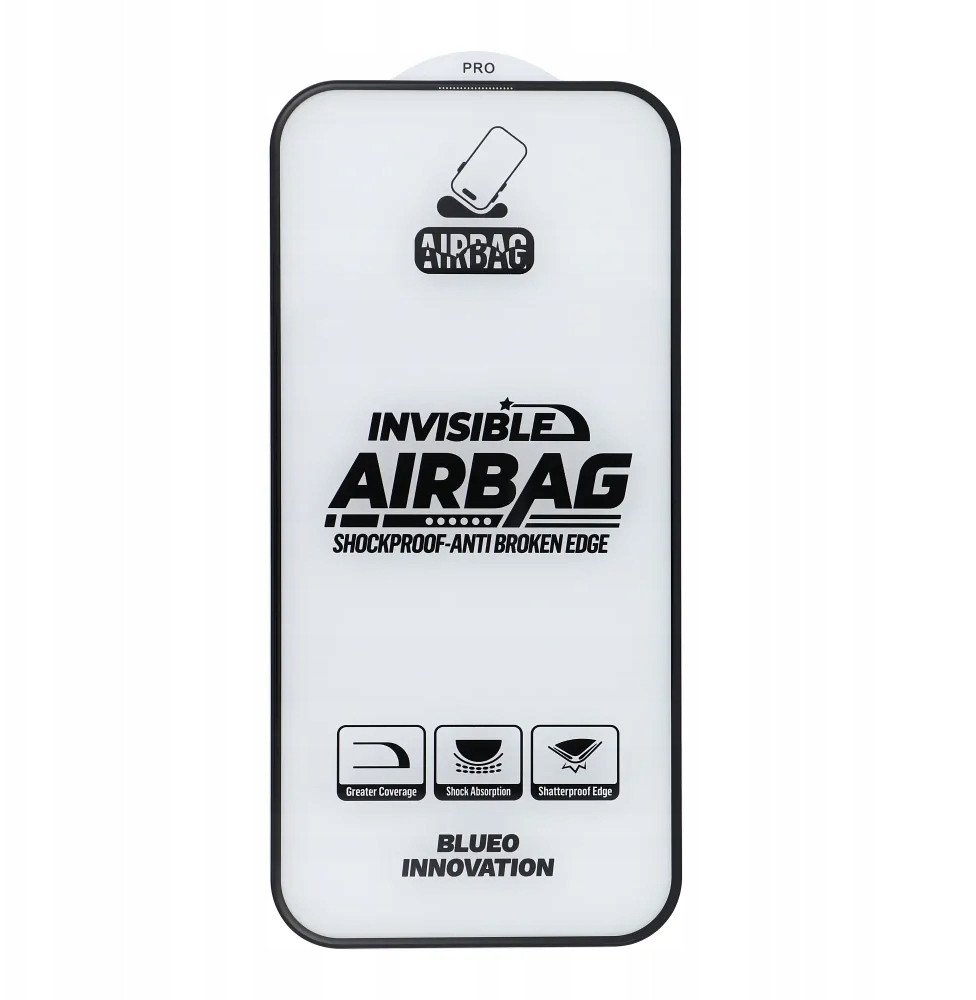 Qelq mbrojtës Blueo Mr. Monkey Glass 5D për Apple iPhone 17, airbag anti thyerje, i zi