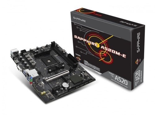 Pllakë amë Sapphire A520M E, Socket AM4, DDR4, Micro ATX