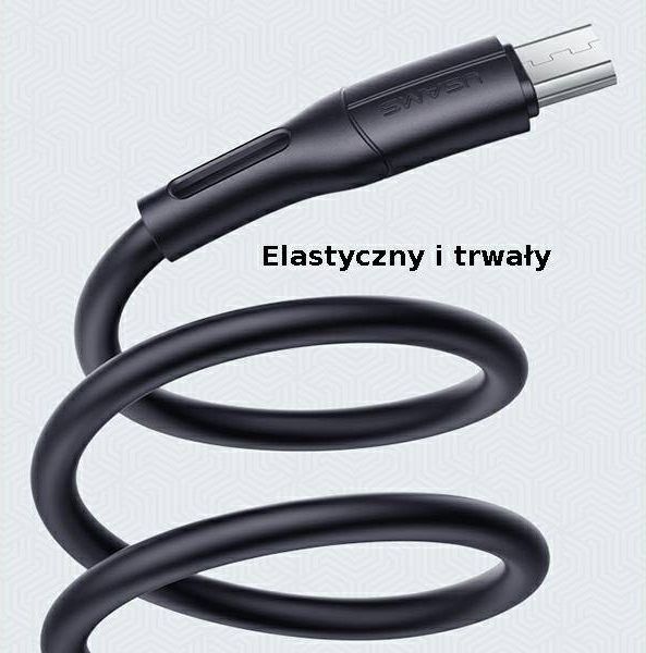 Kabllo USB Usams SJ502, USB A në microUSB, 1 m, i zi