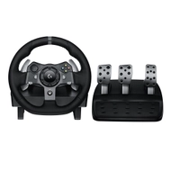 Timon dhe pedale për lojëra Logitech G G920 Driving Force Racing Wheel, i zi