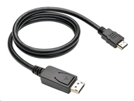 Kabllo C-TECH DisplayPort në HDMI, 2m, e zezë