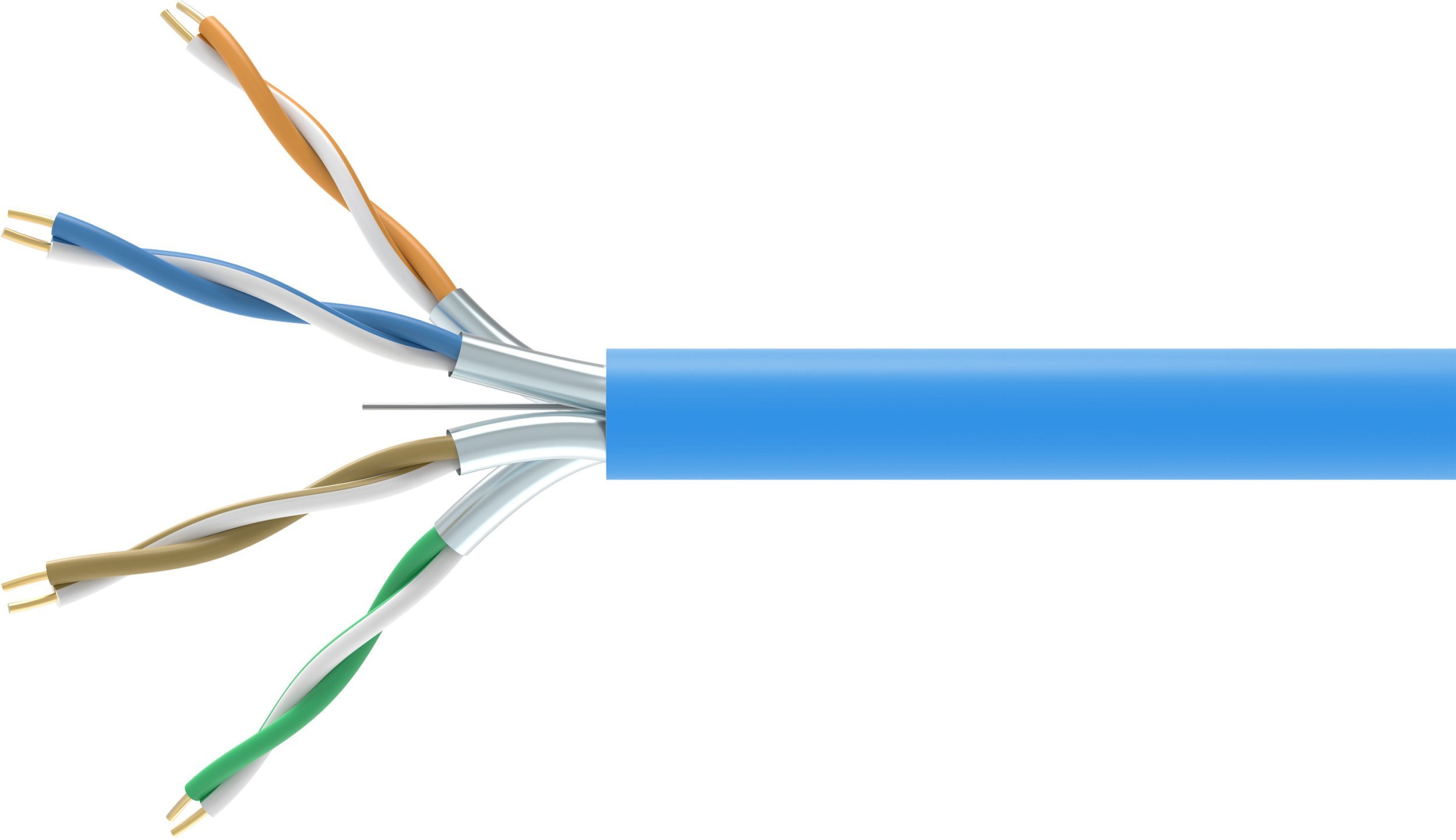 Kabllo rrjeti Install Cable Cat6A U FTP, 305m, LSZH Dca, blu
