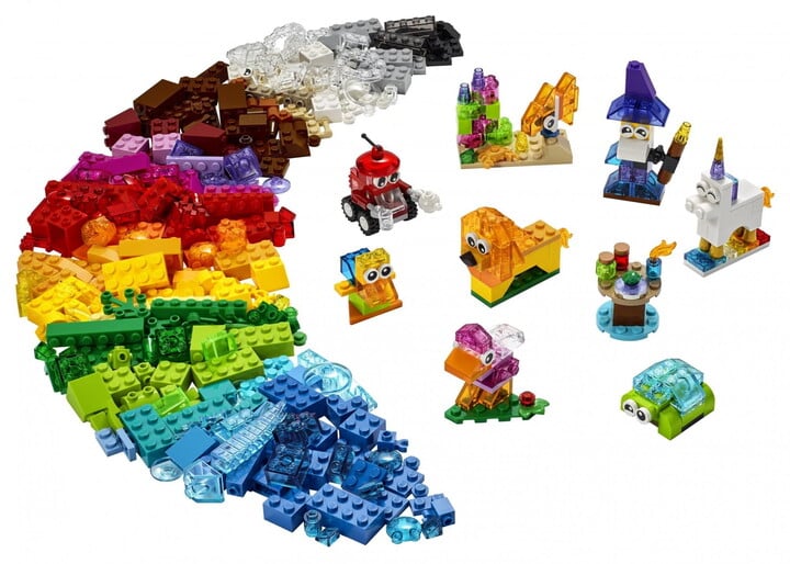Kube krijuese LEGO Classic 11013 transparente