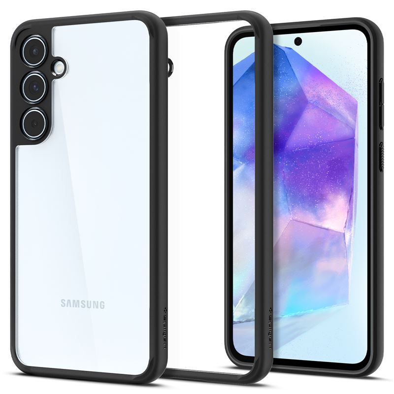 Mbështjellëse për Samsung Galaxy A55 Spigen Ultra Hybrid, e zezë
