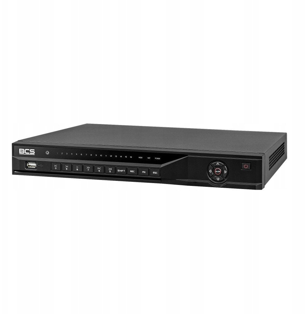 Regjistrues IP BCS NVR1602 A 4K 16 kanale, 16 porta PoE, i zi