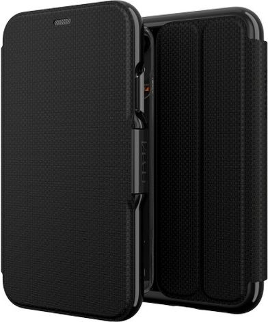 Mbrojtëse me kapak GEAR4 D3O Oxford për iPhone Xr - IC9OXDBLK, e zezë