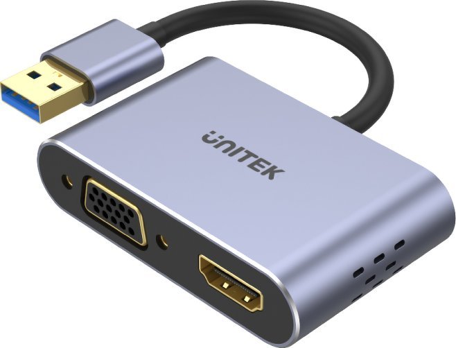 Stacion dokimi Unitek V1304A, USB 3.0, HDMI VGA, i zi