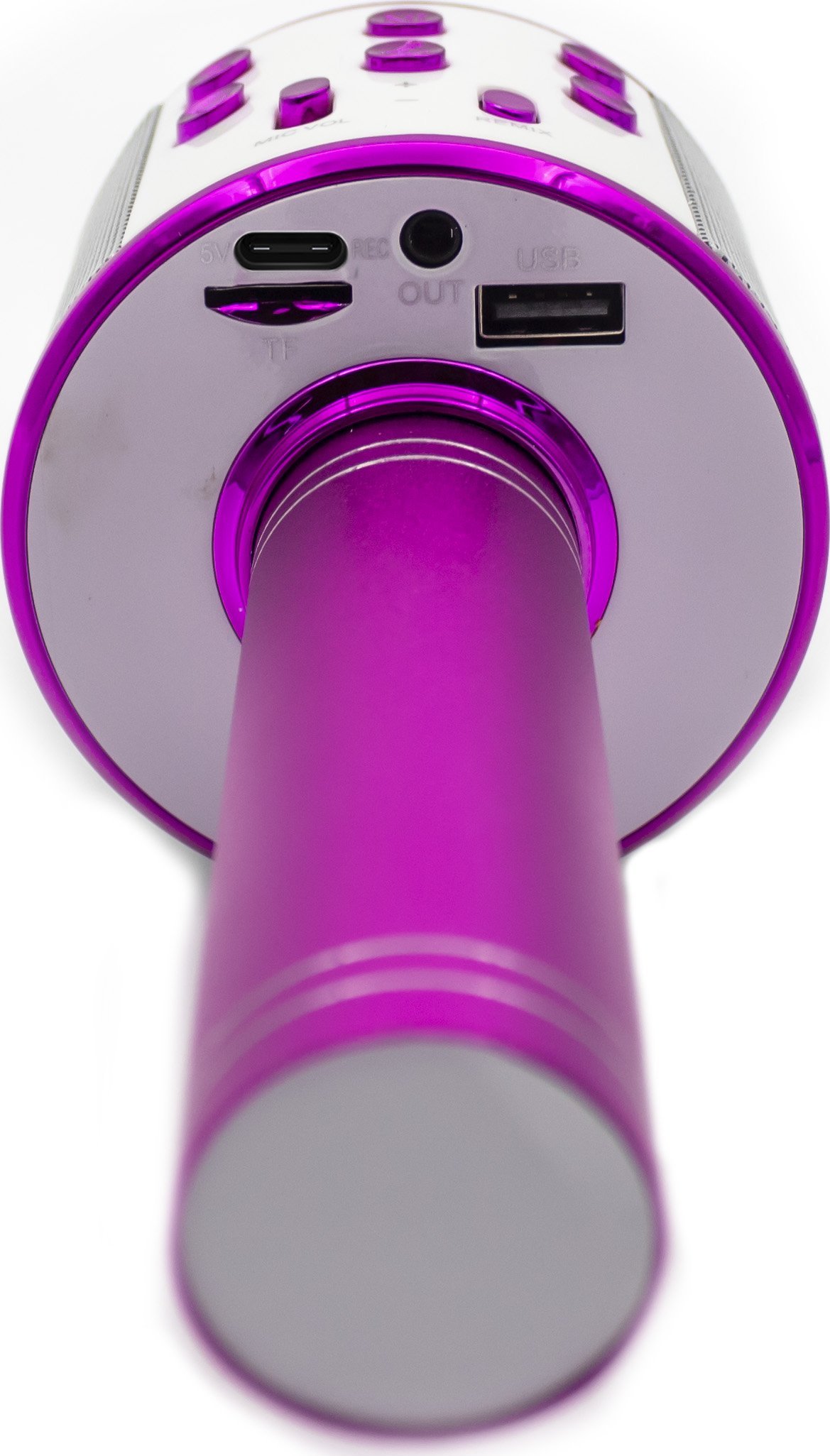 Mикрофон караоке Denver KMS-20P, Bluetooth, вграден звучник, розова