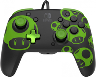 Kontroller PDP Rematch 1Up Glow In The Dark, me kabllo, i zi / i gjelbër