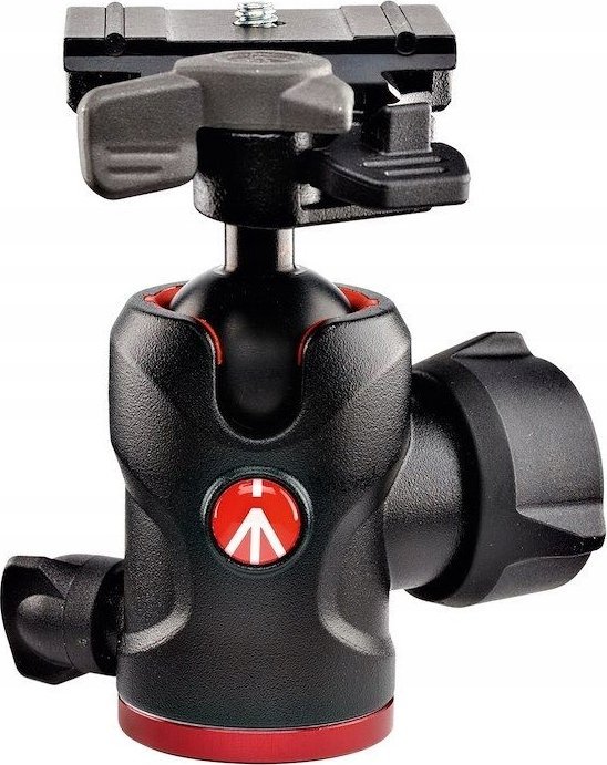 Глава за статив Manfrotto 494 Center Ball Head MH494-BH, капацитет 9 kg, со плочка 200PL PRO, црна