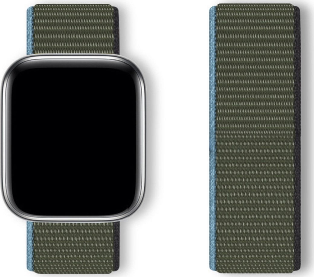 Byzylyk sportiv Hurtel Sport Loop për Apple Watch, 38 40 41 mm, najlon, i gjelbër