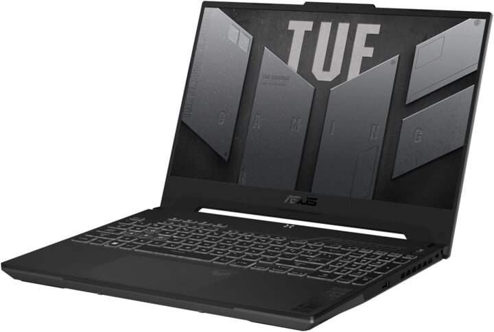 Лаптоп ASUS TUF Gaming F15, Intel Core i7-12700H, 16GB RAM, 512GB SSD, NVIDIA GeForce RTX 4060 8GB GDDR6, сива
