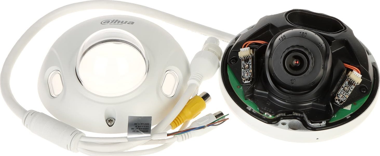 Kamerë IP Dahua IPC-HDBW3541F-AS-0280B-S2, 5MP, lente 2.8mm, e bardhë