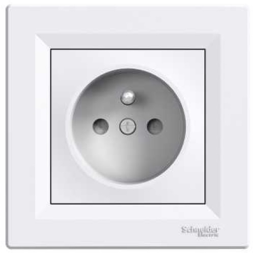 Prizë teke Schneider Electric EPH2800221, 16AX 250V, me tokëzim, e bardhë