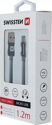 Kabllo USB në Micro USB Swissten, 1.2m, kafe