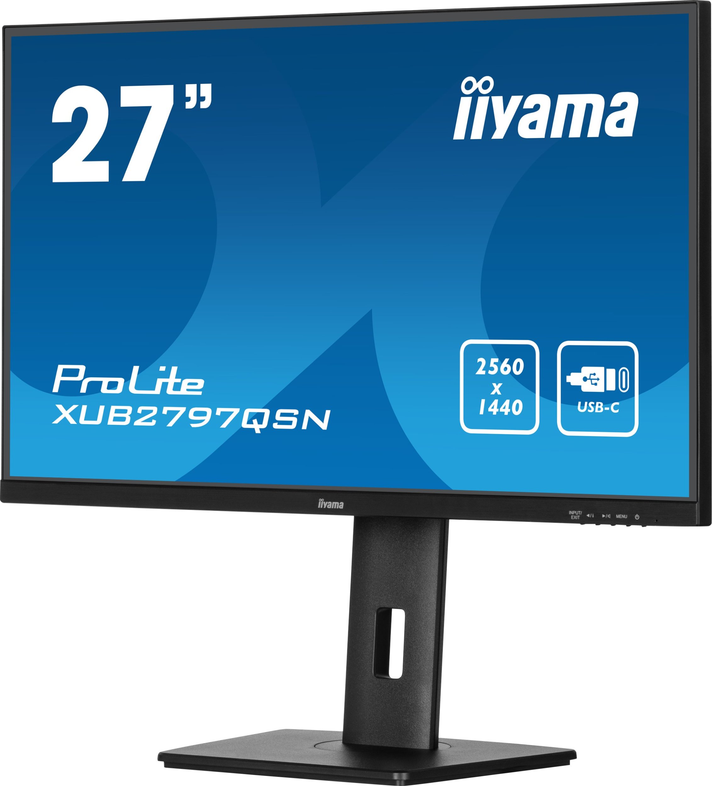 Monitor Iiyama ProLite XUB2797QSN-B2, 27", QHD 2560 x 1440, LED, i zi