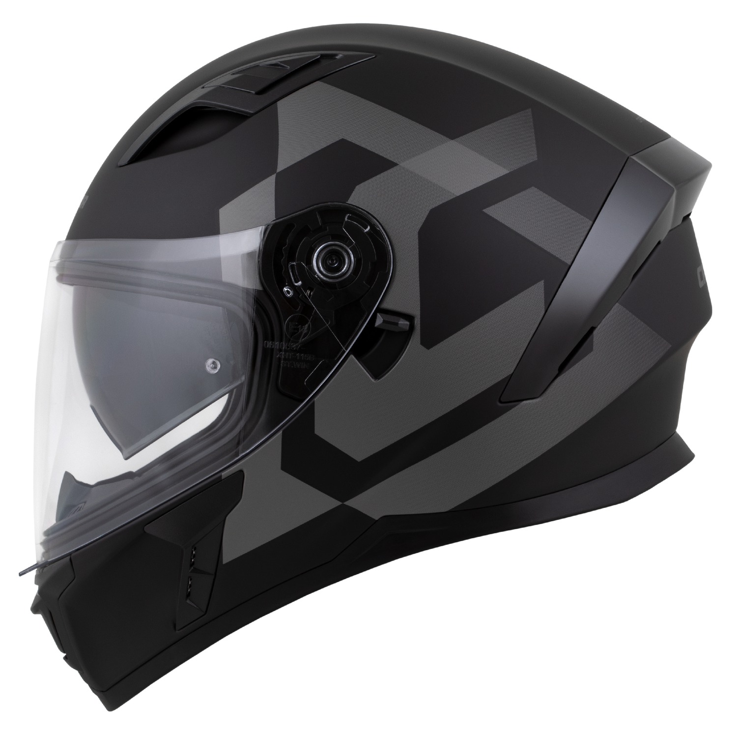 Helm integral Cassida Orbit Grind 2026, polikarbonat, vizor dielli, i zi mat gri